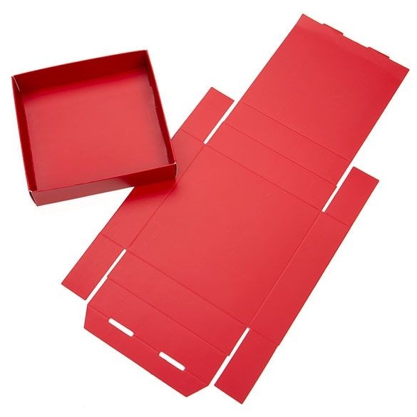 Red Kraft Gift Boxes Bottom 10.5x2.5x10.8cm