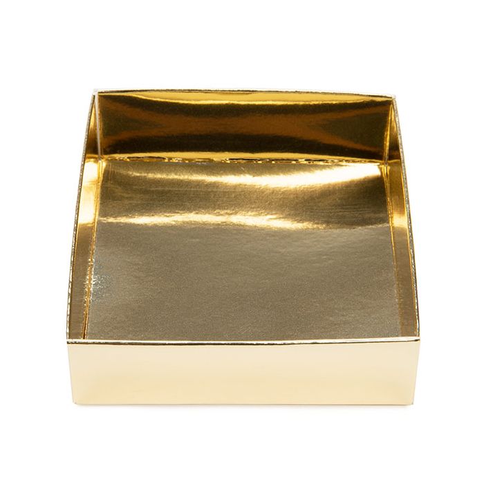 Gold Paper Box Bottom 8 x 2,5 x 8,5 cm