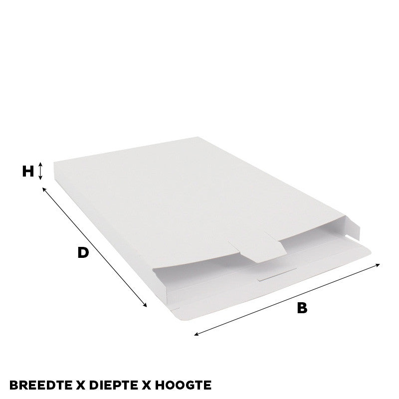 Shipping cartons 16x25x2,9cm White (100 pcs)