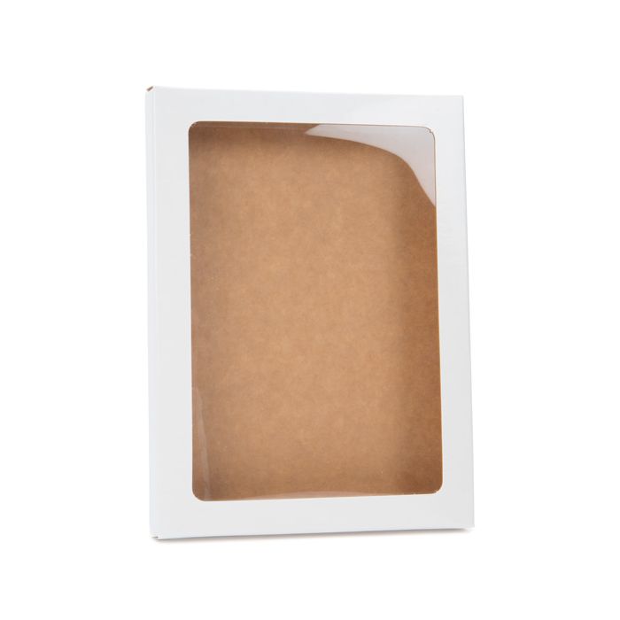 Kraft Gift Boxes glossy White 9.5x1.5x13.2cm