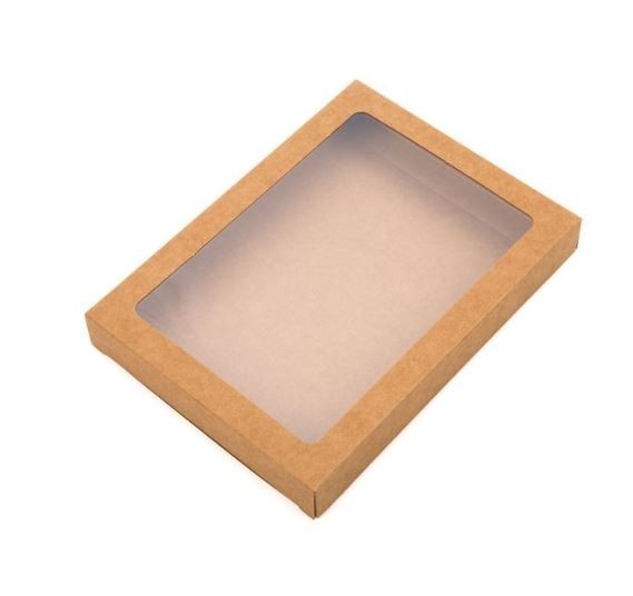 Kraft Gift Boxes with Window 11.5x2.2x15cm