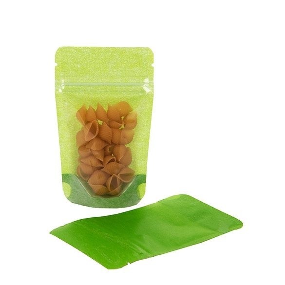 Stand Up Pouches Rice Paper Transparent/Green 7.9x5.1x13cm | 28 grams
