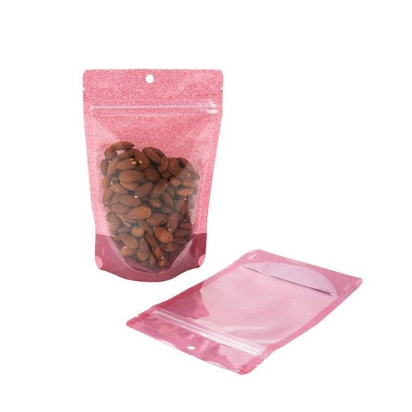 Stand Up Pouches Rice Paper Pink 13x7.9x20.6cm | 113 grams