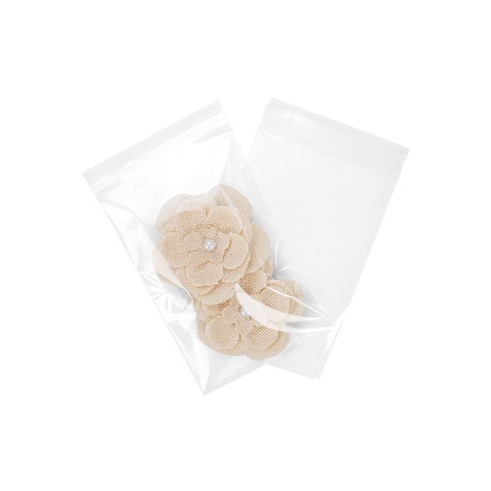 Grip Seal Bags 12.5x20.5cm Crystal Clear PP 50 micron