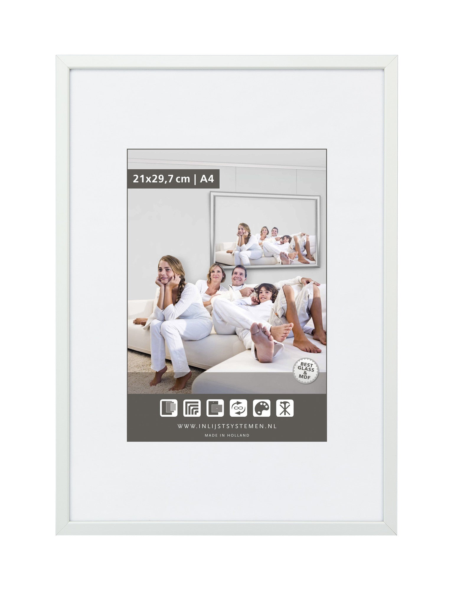Photo Frame 20x25cm M125 Mat Silver (1 pc)