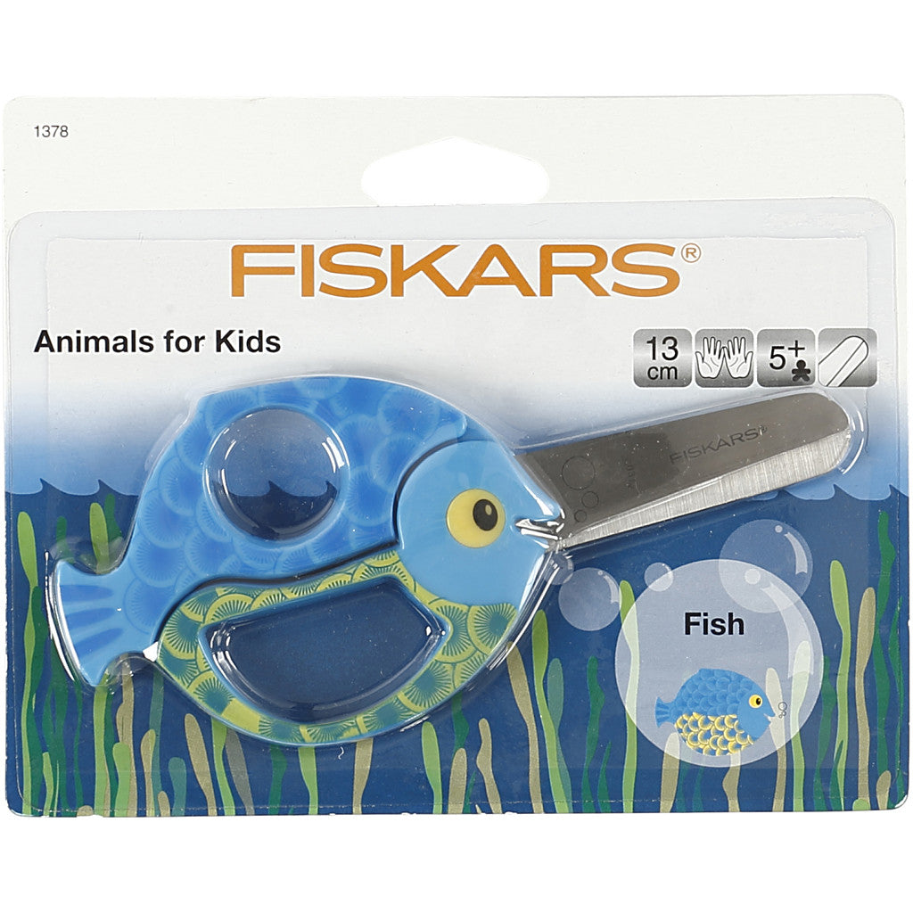 Fiskars Kinderschere mit Tiermotiv, Fisch, L 13 cm, 1 Stk [HOB-1378]