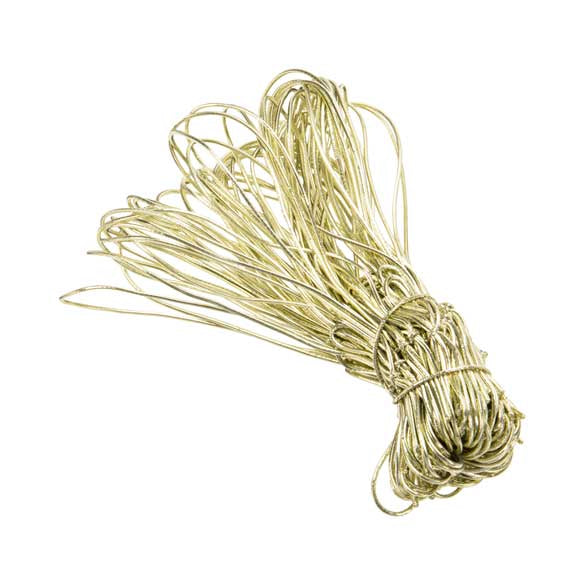Dekogummi Metallisch Gold - 35.5cm (50 Stück) [14MG]