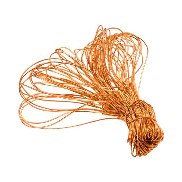 Dekogummi Metallisch Kupfer - 40.5cm (50 Stück) [16MC]
