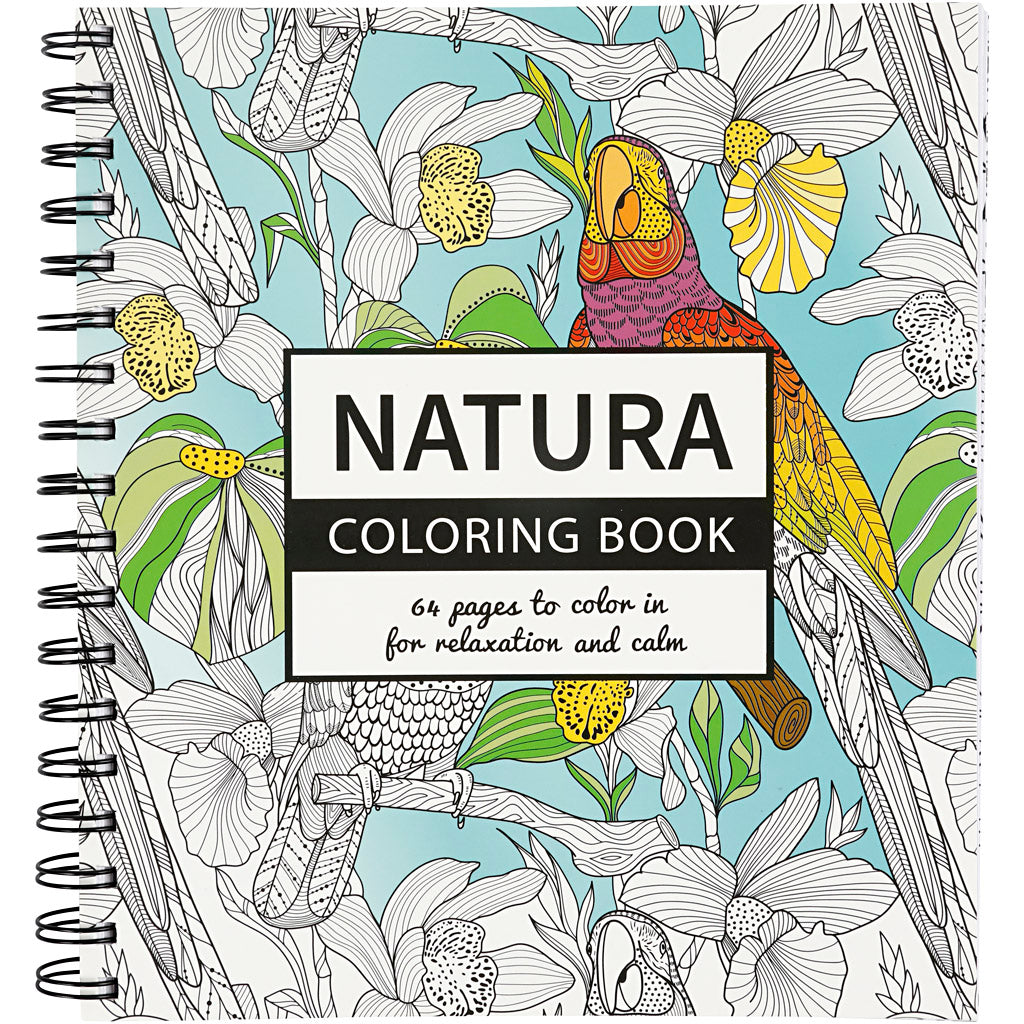 Mindfullness Colouring Book, natural, size 19,5x23 cm, Number of pages 64