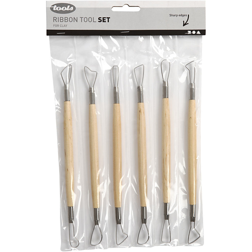 Modellierschlingen-Set, scharfe Kanten, L 20 cm, 6Stk/ 1 Pck [HOB-10306]