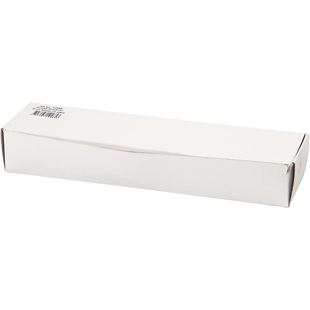 Pinceaux pour vernis, dim. 10+16+25+35+50, L : 18,5-21,5 cm, L : 13-50 mm, Plat, 10 pièces/ 1 Pq. [HOB-10488]