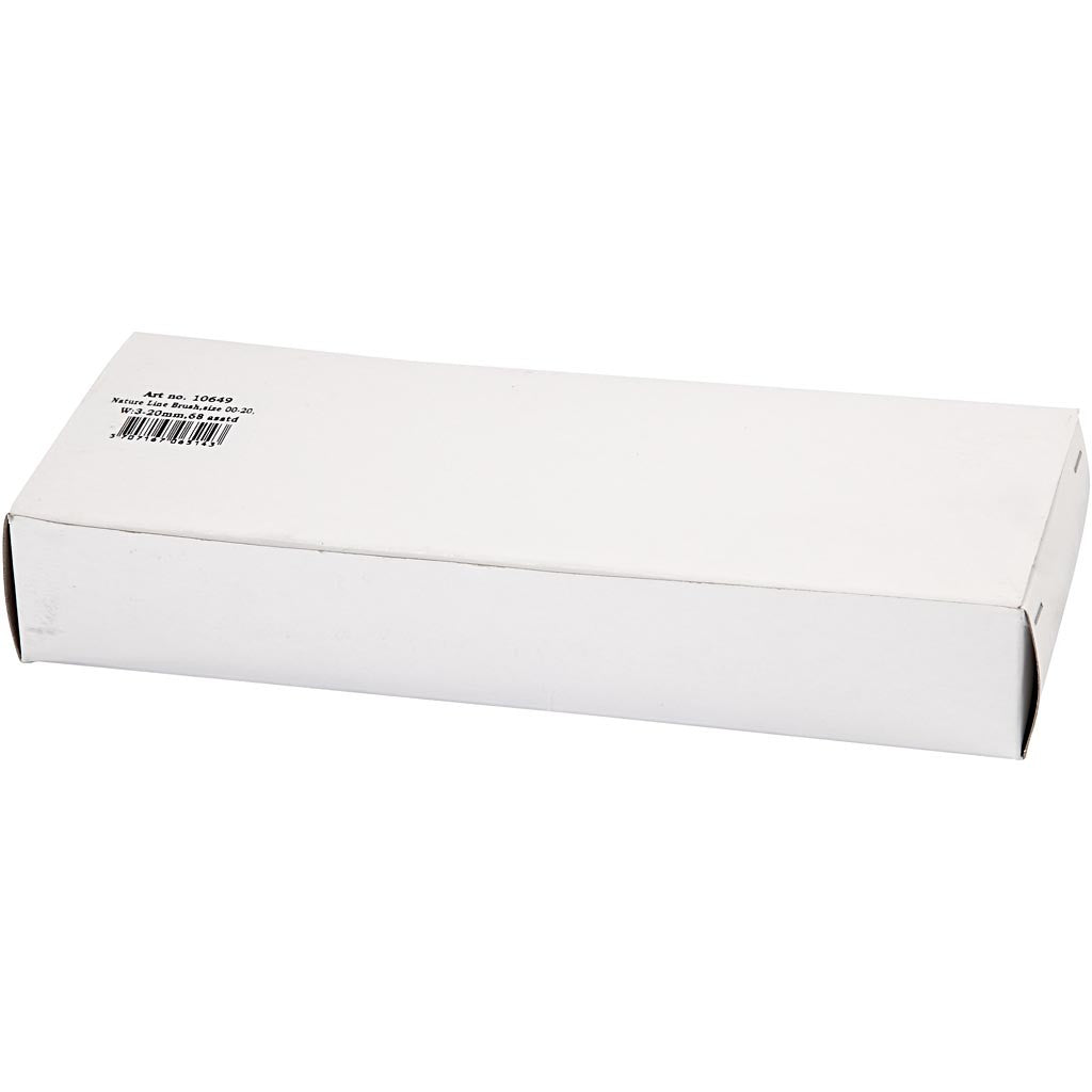 Pinceau Nature Line, dim. 00+0+1+2+4+12+14+20, L : 18-22 cm, L : 3-20 mm, Plat, 68 pièces/ 1 Pq. [HOB-10649]