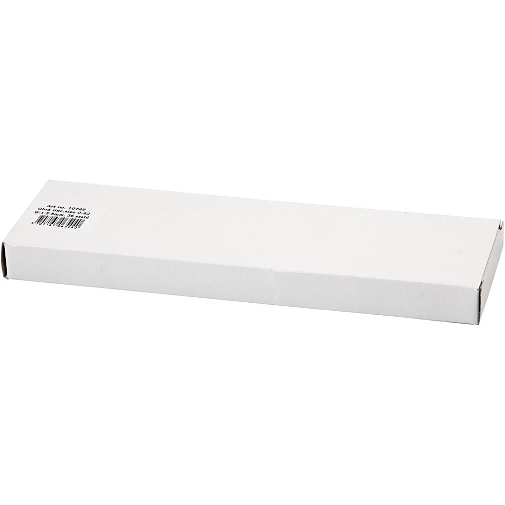 Gold Line Pinsel, Nr. 0+1+2+4+8+12+18+22, L 17-21,5 cm, B 1-7 mm, rund, 36 Stk/ 1 Pck [HOB-10749]