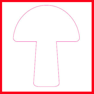 Perforatrices fantaisie, champignon, dim. 25+50+75 mm, 3 pièces/ 1 Pq. [HOB-112780]