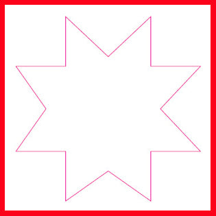 Perforatrices fantaisie, étoile graphique, dim. 25+50+75 mm, 3 pièces/ 1 Pq. [HOB-112781]