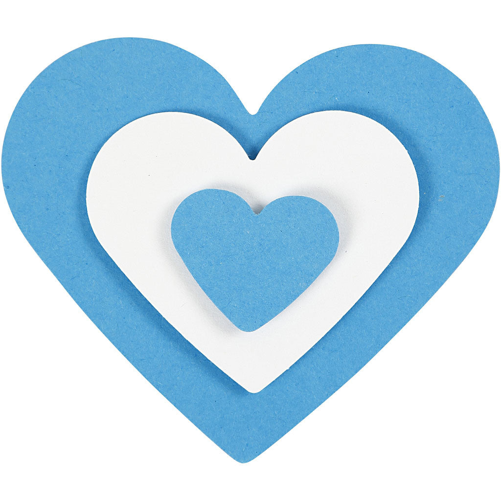 Perforatrices fantaisie, coeur, dim. 25+49+75 mm, 3 pièces/ 1 Pq. [HOB-112930]