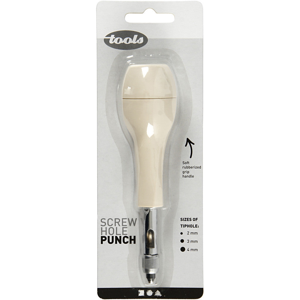 Schraublochstanzer, Lochgröße 2+3+4 mm, 1 Stk [HOB-11421]