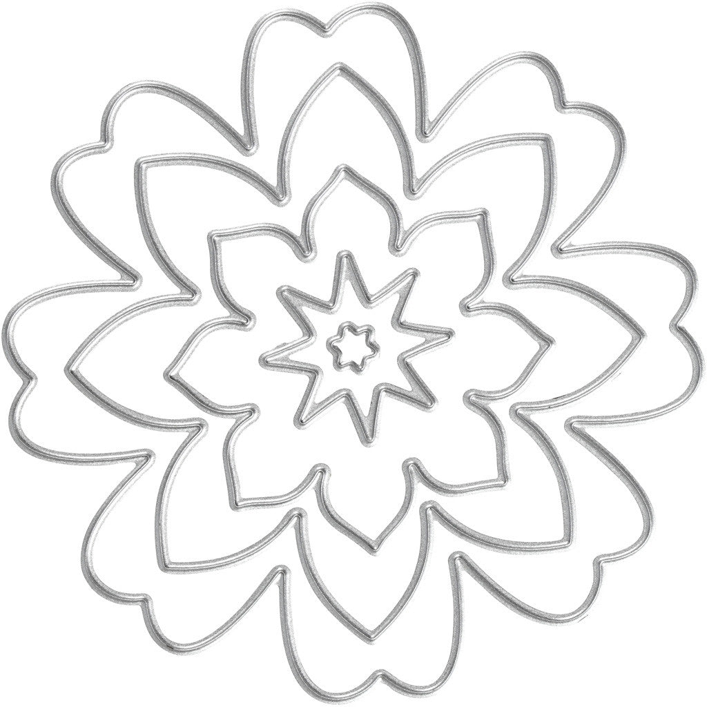 Fustella, fiori, diam 0,5-8 cm, 1 pz [HOB-11781]