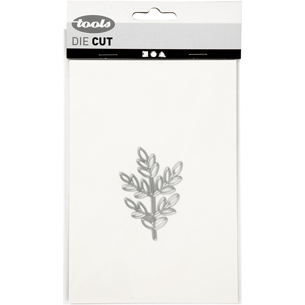 Stanzschablone, Zweig, Größe 4,4x6,5 cm, 1 Stk [HOB-11789]