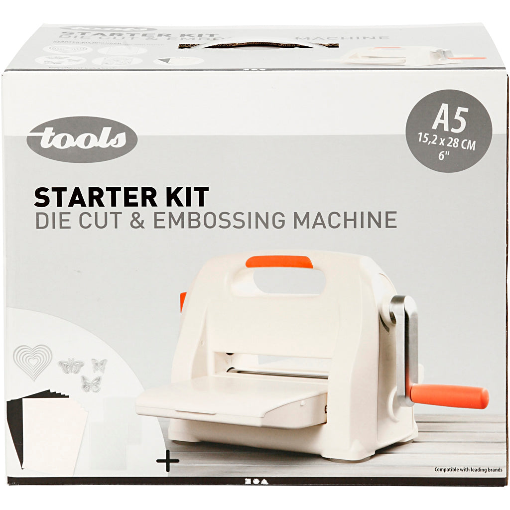 Kit débutant - Machine à couper et à embosser, A5, feuille 155x210 mm, 1 set [HOB-11794]