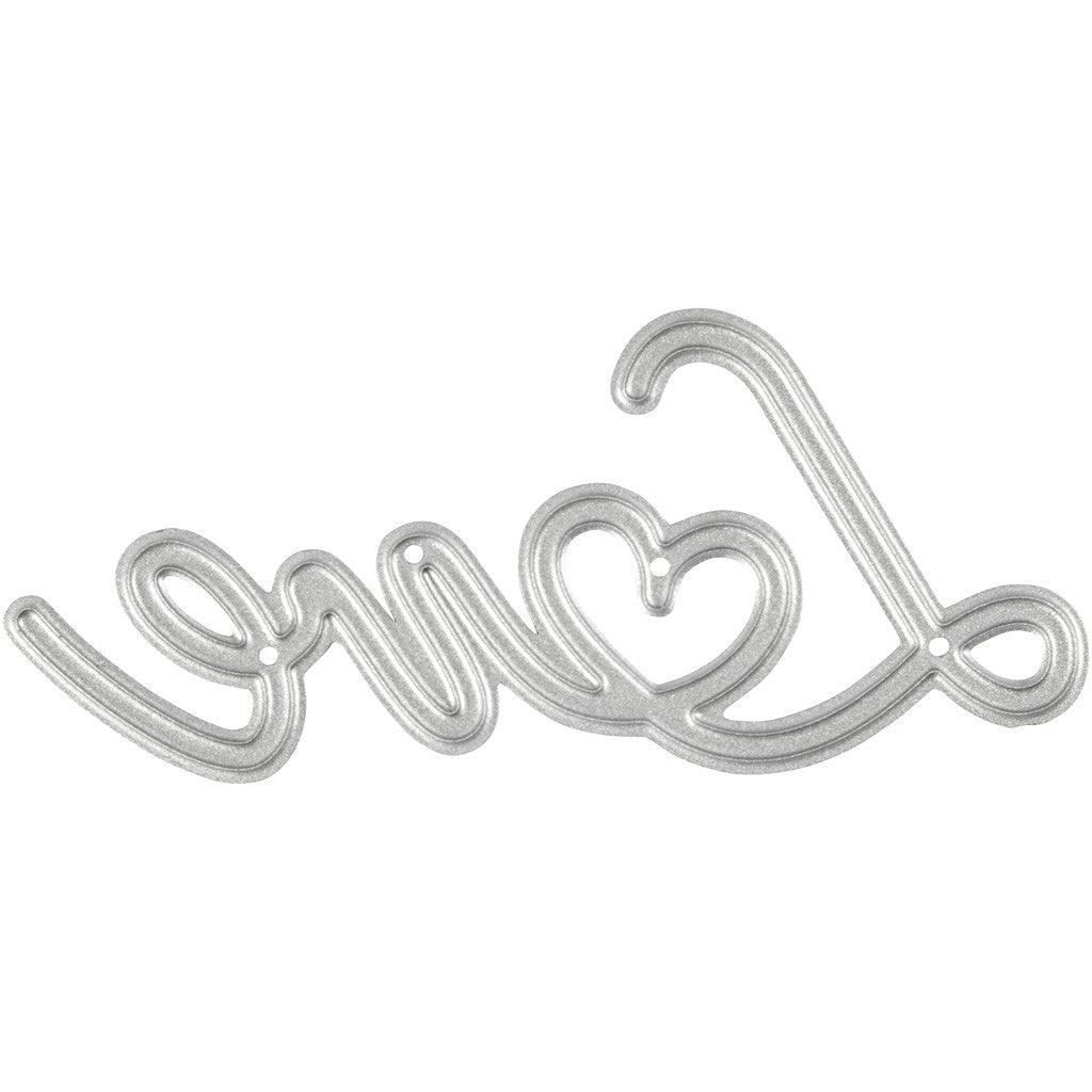 Fustella, Love, misura 69x30,5 mm, 1 pz [HOB-118003]