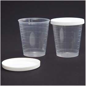 Bicchieri con tappo, 30 ml, 75 pz/ 1 conf. [HOB-13172]