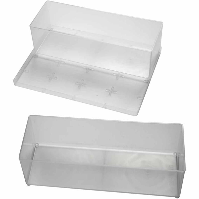 Boîte de rangement, dim. BA7-2, H : 80 mm, dim. 218x79 mm, 2 pièces/ 1 Pq. [HOB-13411]
