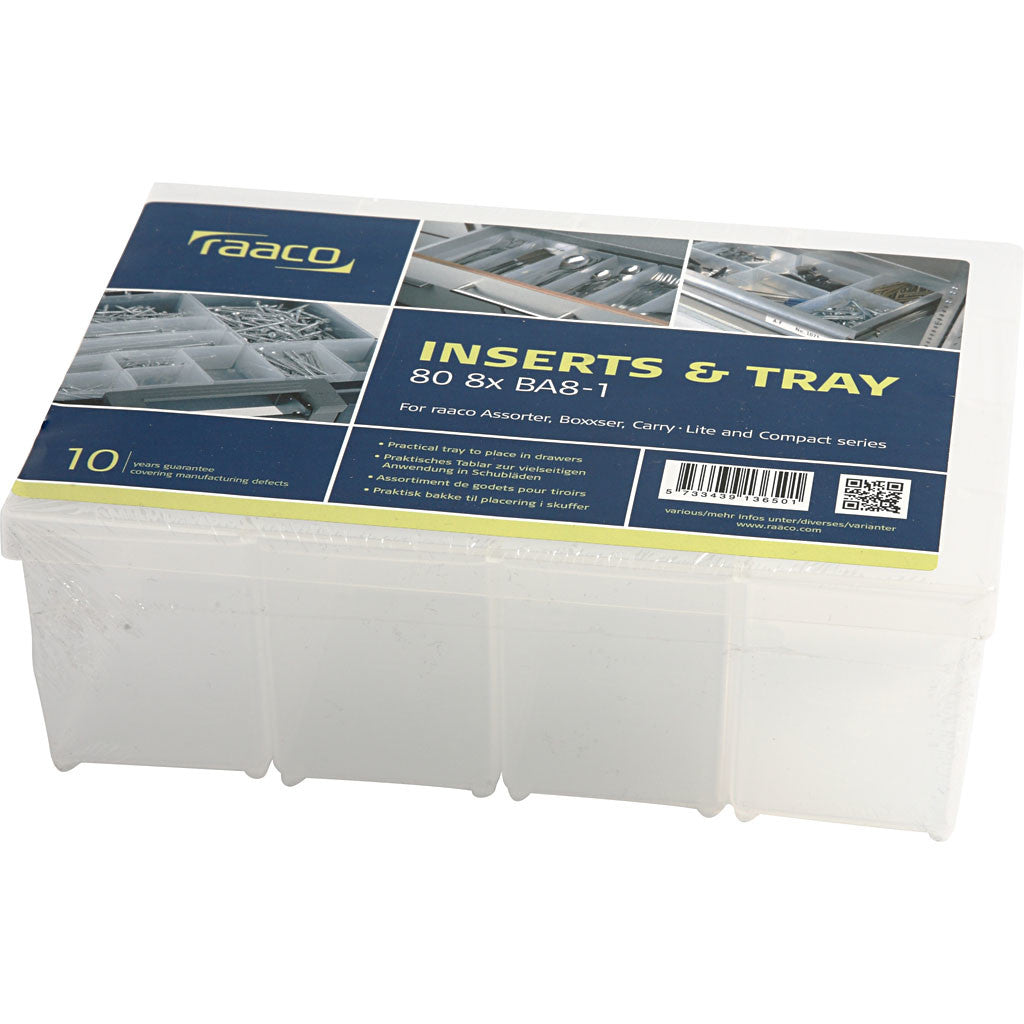 Boîte de rangement, dim. BA8-1, H : 80 mm, dim. 79x55 mm, 8 pièces/ 1 Pq. [HOB-13415]