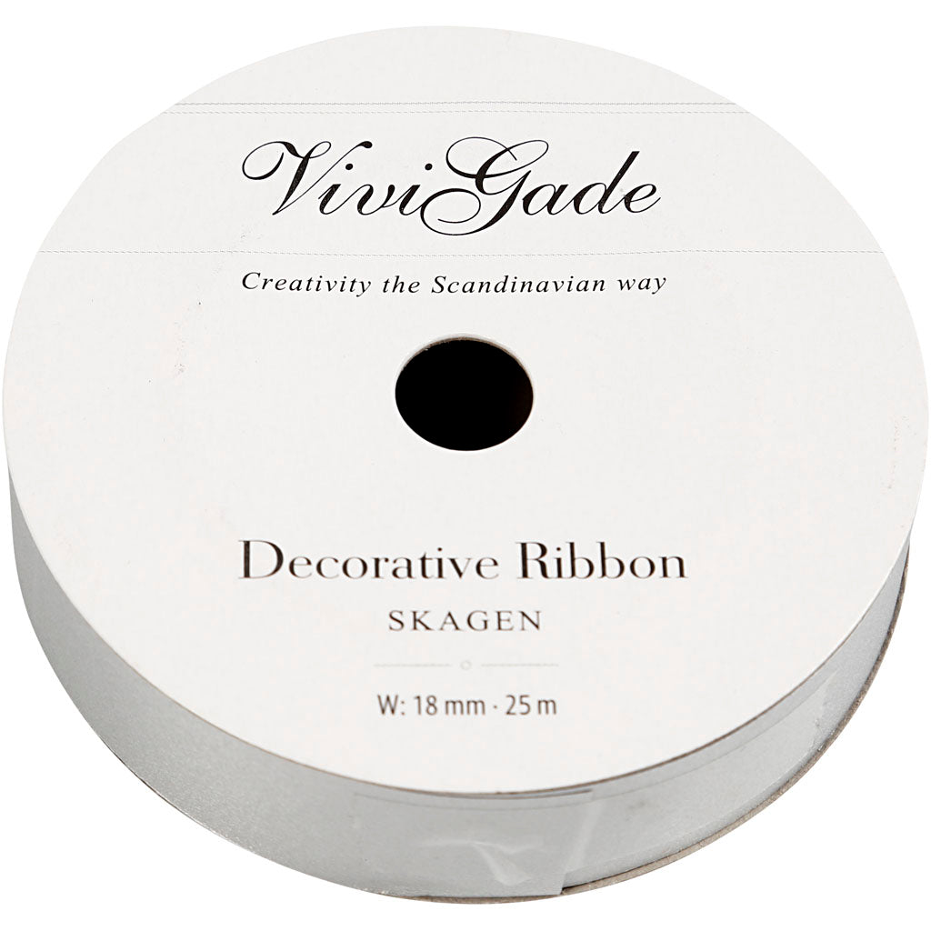 Curling Ribbon, W: 18 mm, matt, silver, 25 m/ 1 roll