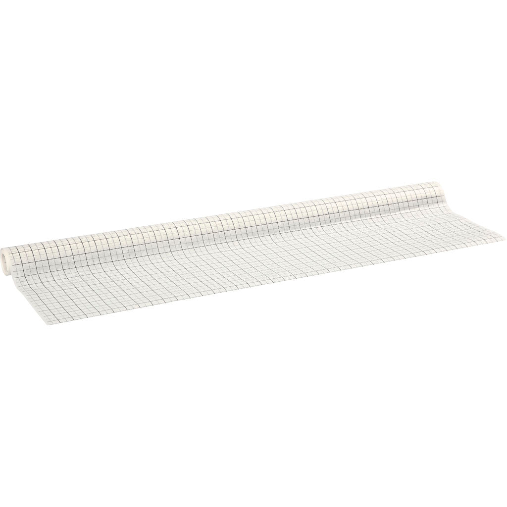 Papier patron quadrillé, L : 80 cm, 28 gr, 15 m/ 1 rouleau [HOB-20706]