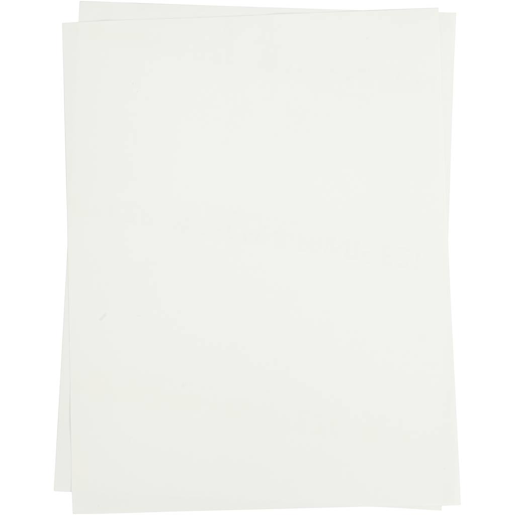 Transfer Sheet, sheet 21,5x28 cm, for light textiles, transparent, 5 sheet