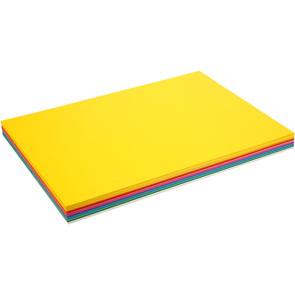 Spring Cardboard, A2, sheet 420x594 mm, 180 g, assorted colours, 300 ass sheets