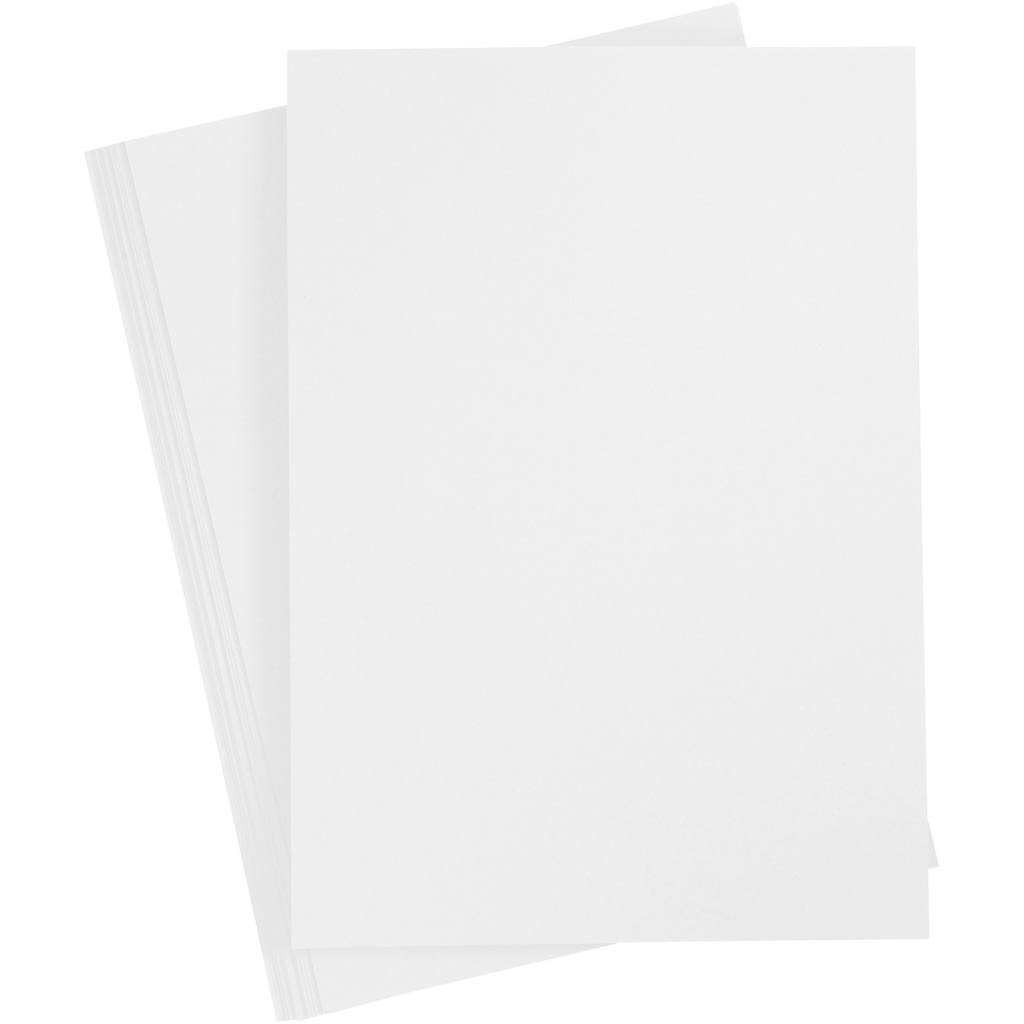 Card, A4, sheet 210x297 mm, 220 g, white, 10 pc