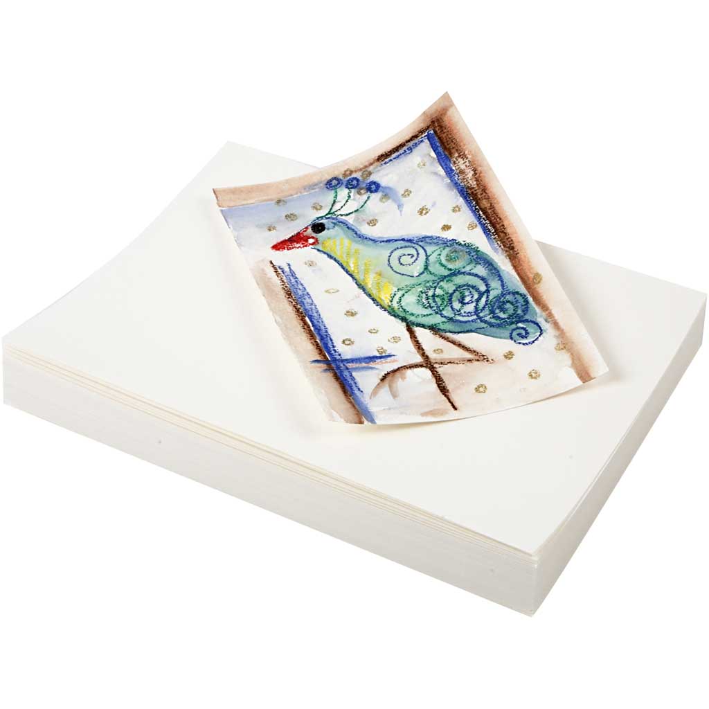 Carta per acquerello, A5, foglio 148x210 mm, 200 g, bianco, 100 fgl./ 1 conf. [HOB-22401]