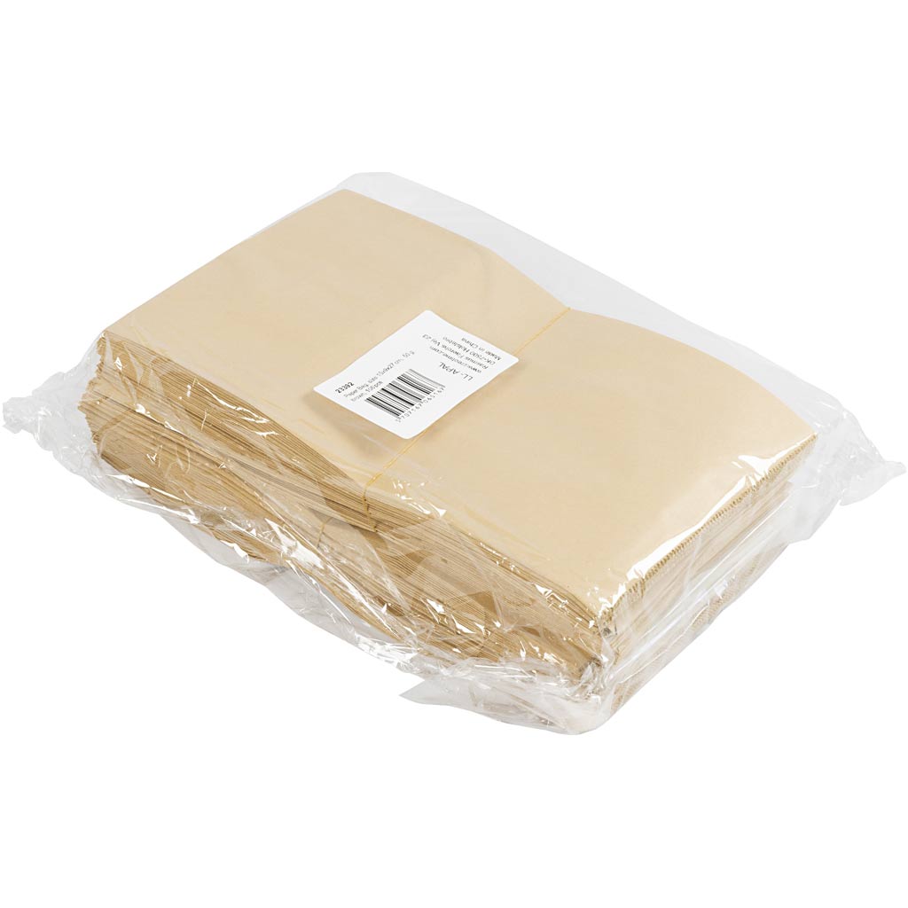 Papiertüten, H 27 cm, Größe 9x15 cm, 50 g, Braun, 100 Stk/ 1 Pck [HOB-23392]