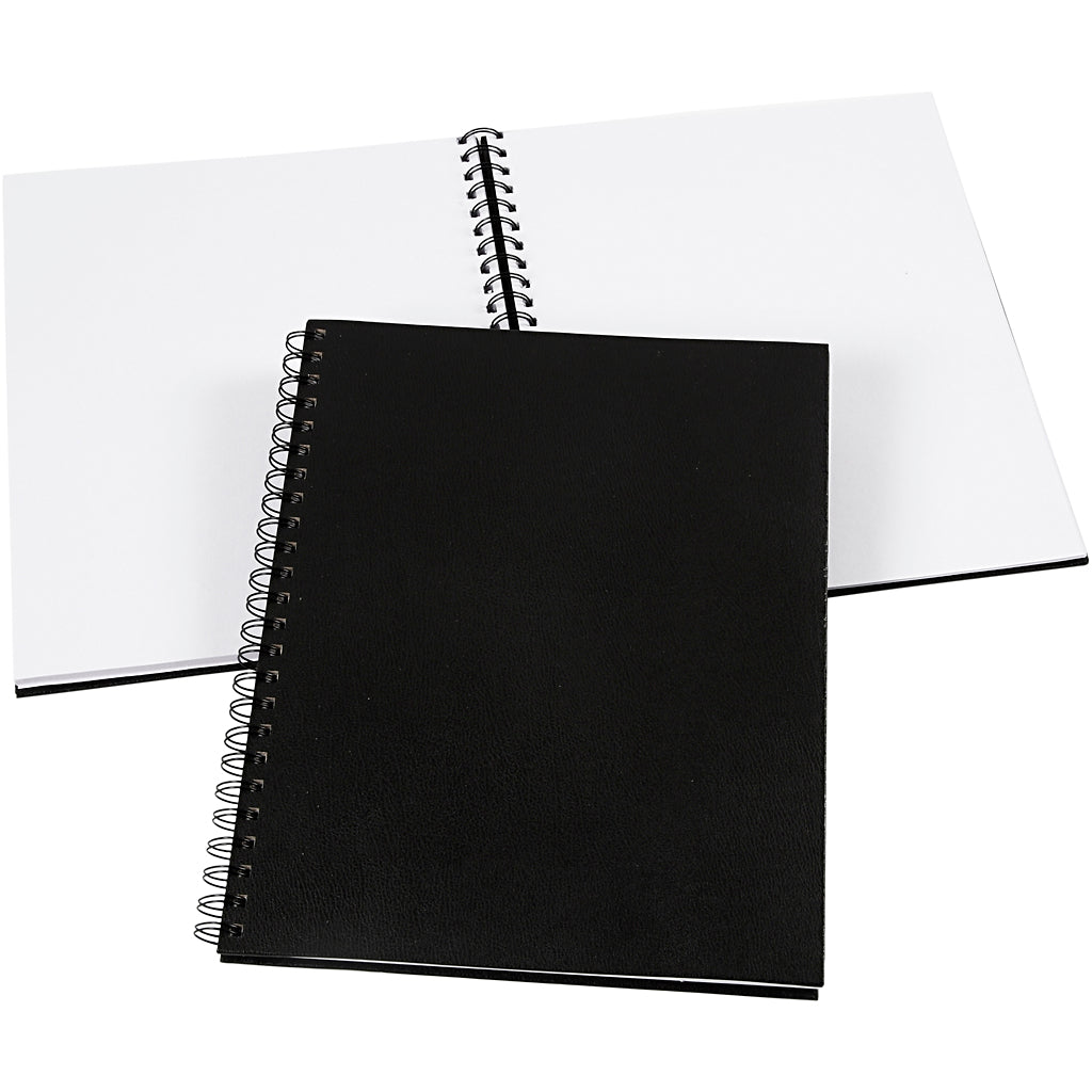 Notebook, size 23x30,5 cm, 120 g, black