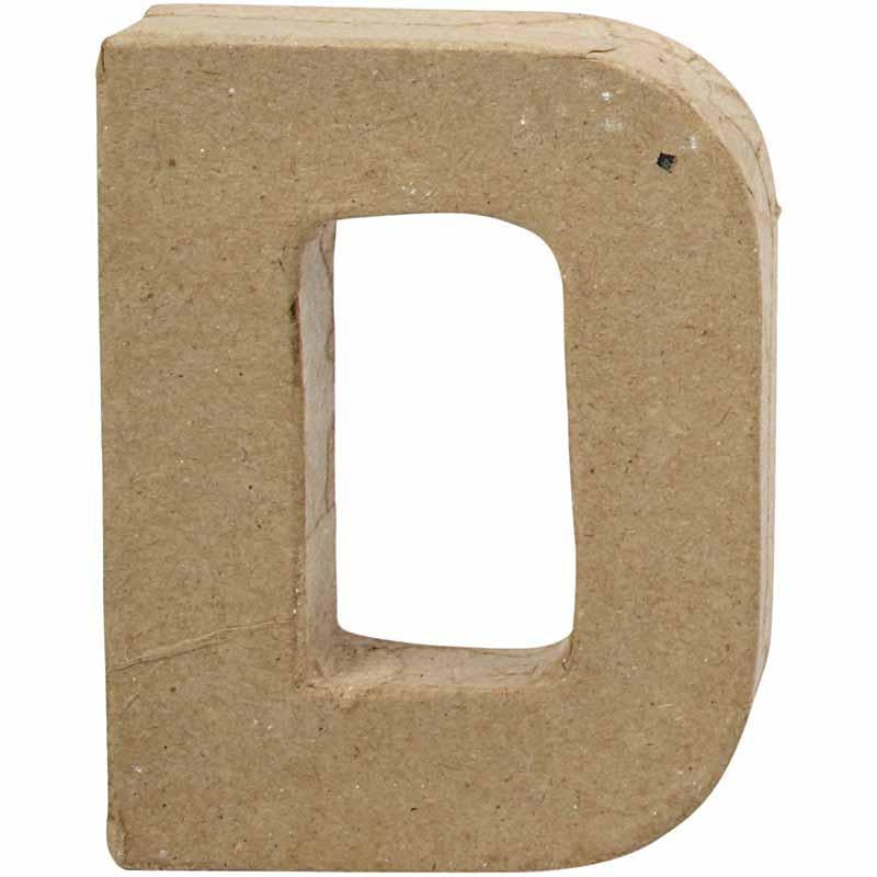 Letter, D, H: 10 cm, W: 7,7 cm, thickness 1,7 cm
