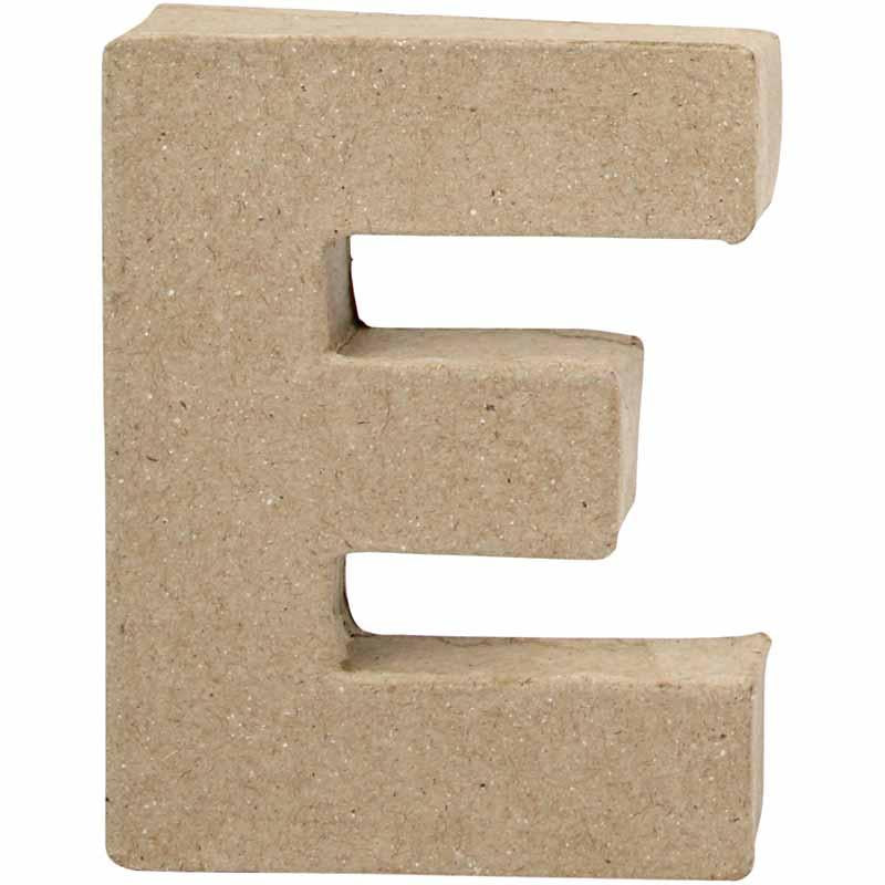 Letter, E, H: 10 cm, W: 7,5 cm, thickness 1,7 cm