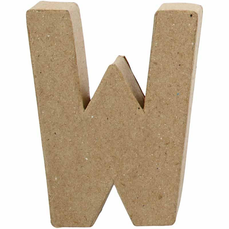 Letter, W, H: 10 cm, W: 8,3 cm, thickness 1,7 cm