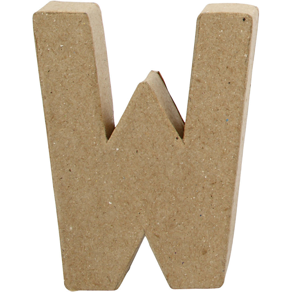 Lettre, W, H : 10 cm, L : 8,3 cm, ép. 1,7 cm, 1 pièce [HOB-26661]
