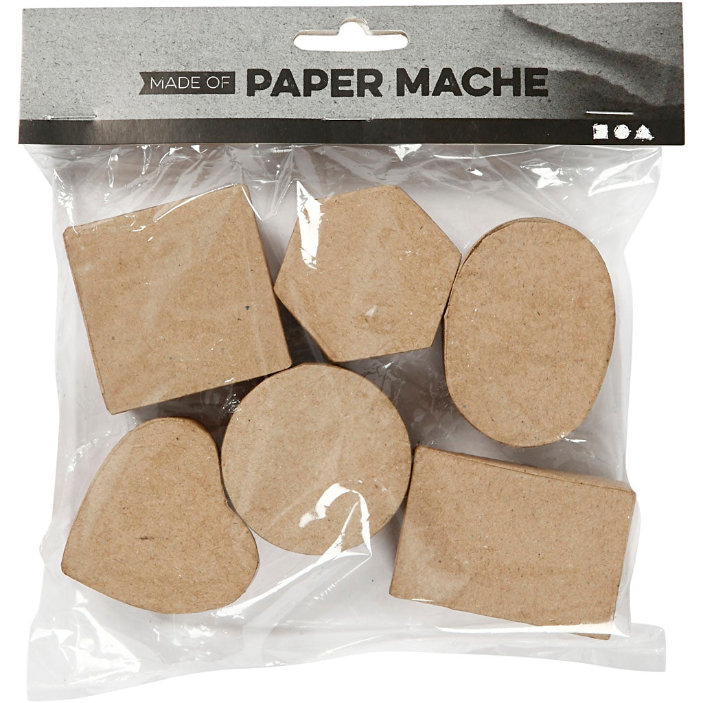 Petites boîtes, H: 3 cm, d 4-6 cm, 6pièce/ 1 Pq. [HOB-268003]