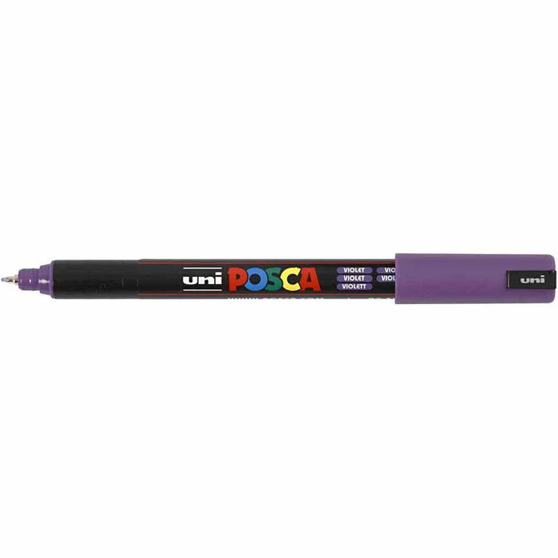 Feutre Posca, dim. PC-1MR, trait 0,7 mm, extra fin, violet, 1 pièce [HOB-272055]