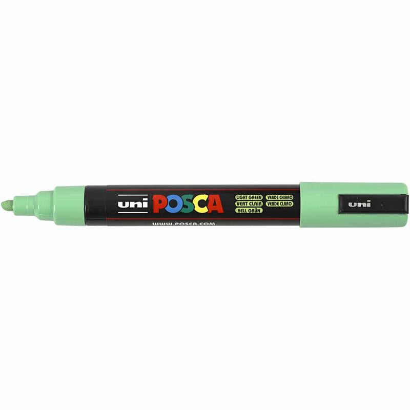 Posca Marker , Nr. PC-5M, Strichstärke 2,5 mm, Medium, Hellgrün, 1 Stk [HOB-276033]