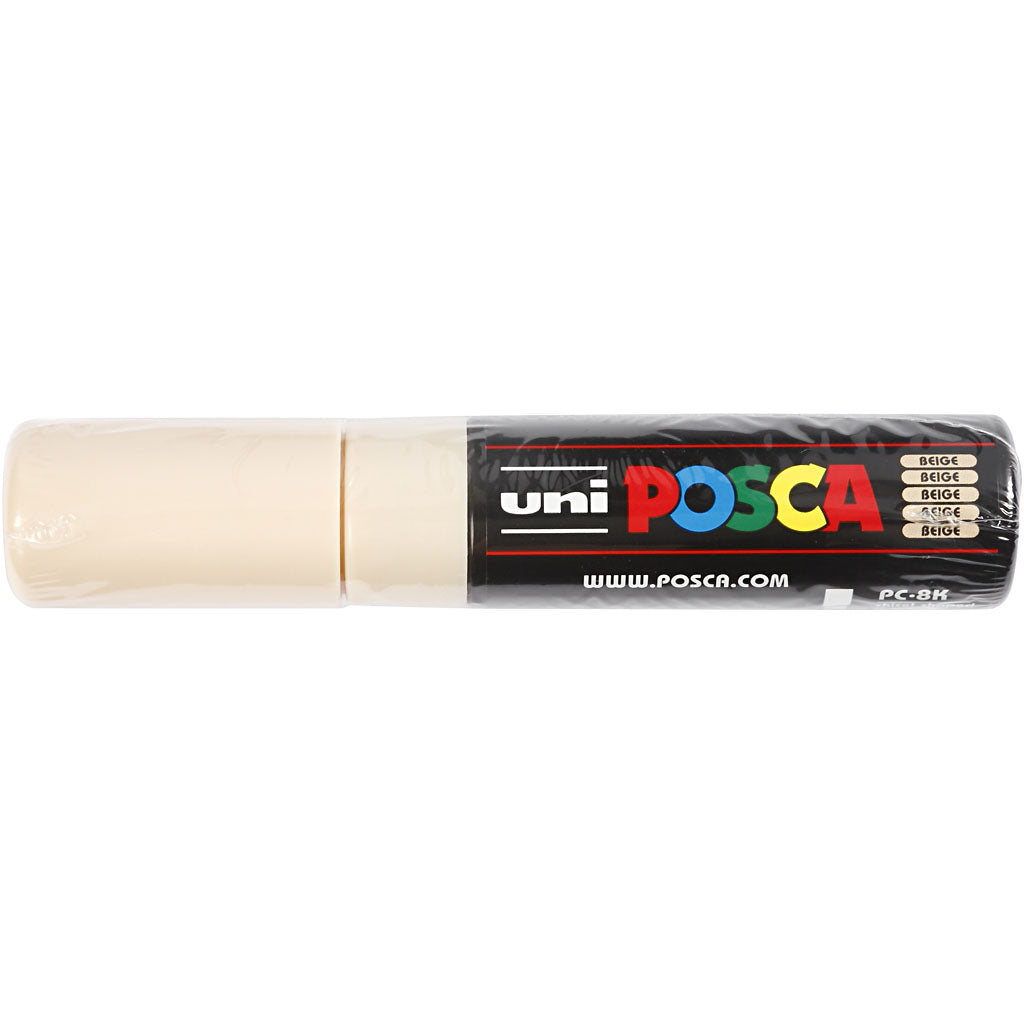 Feutre Posca, dim. PC-8K, trait 8 mm, large, beige, 1 pièce [HOB-278088]