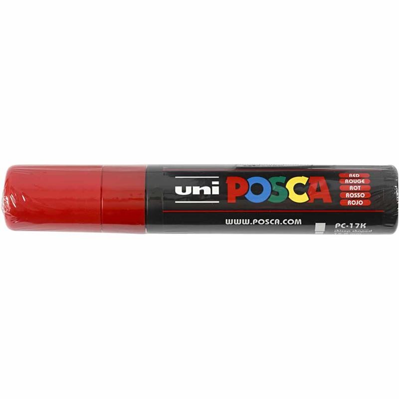 Pennarello Posca, dim. PC-17K, ampiezza tratto 15 mm, extra broad, rosso, 1 pz [HOB-279040]