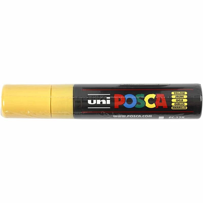Pennarello Posca, dim. PC-17K, ampiezza tratto 15 mm, extra broad, giallo, 1 pz [HOB-279044]