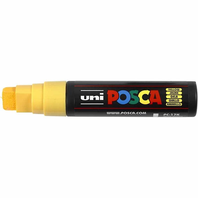 Pennarello Posca, dim. PC-17K, ampiezza tratto 15 mm, extra broad, giallo, 1 pz [HOB-279044]
