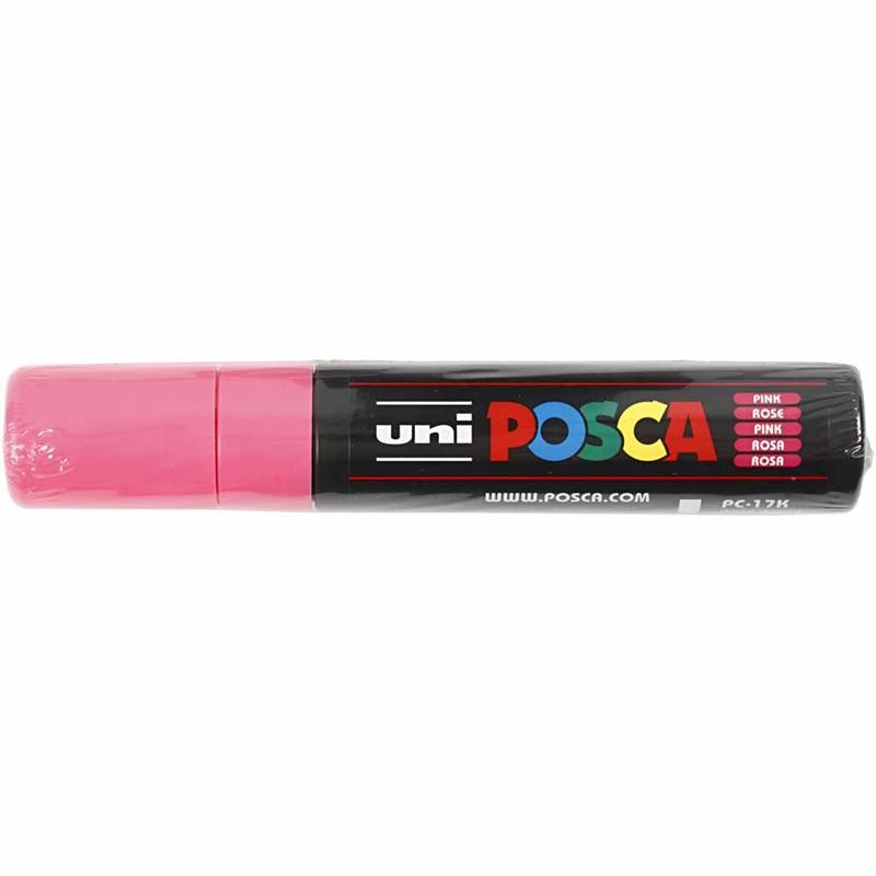 Pennarello Posca, dim. PC-17K, ampiezza tratto 15 mm, extra broad, rosa, 1 pz [HOB-279056]