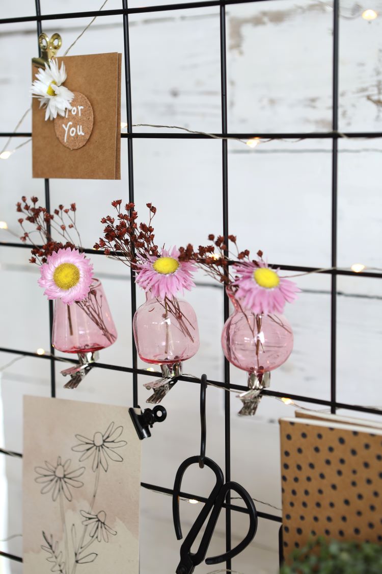 Vasen auf Clip Rosa Ø4mm (3 Stück) [IFS-28094]