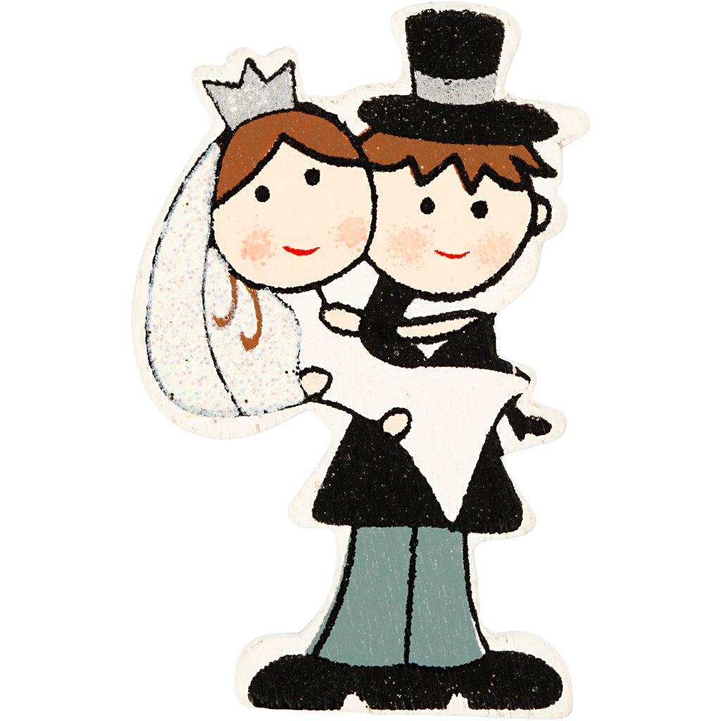 Wedding, H: 50 mm, 4 pc